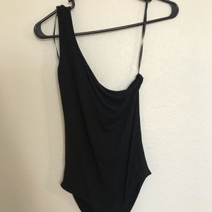 One shoulder bodysuit